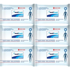 Yetişkin Hasta Vücut Temizleme Mendil-Havlusu 60 Yaprak (6 Lı Set) Plastik Kapaklı