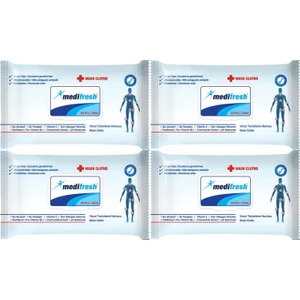 Yetişkin Hasta Vücut Temizleme Mendil-Havlusu 60 Yaprak (4 Lü Set) Plastik Kapaklı