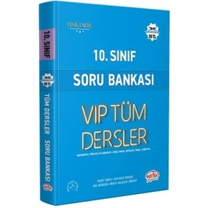 Editör Yayınları 10. Sınıf Vıp Tüm Dersler Soru Bankası