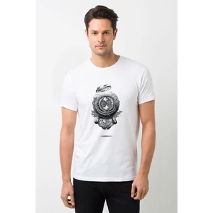 Kenny Baskılı Beyaz Erkek Örme Tshirt