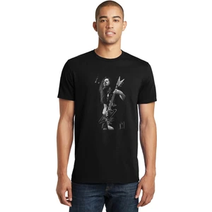 Dimebag Darrell Baskılı Siyah Erkek Örme Tshirt