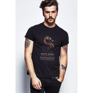 Mortal Kombat Legends Scorpions Revenge Baskılı Siyah Erkek Örme Tshirt