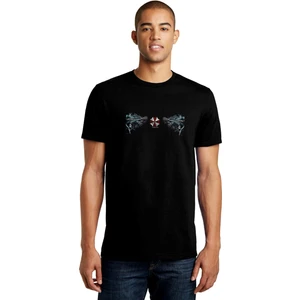 Resident Evil Villains Baskılı Siyah Erkek Örme Tshirt
