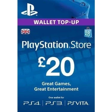 Playstation PSN Card 20 POUND(UK) United