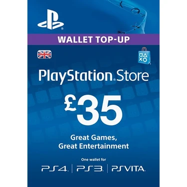 Playstation Psn Card  35 GBP / 35 Pound (UK) Unıted