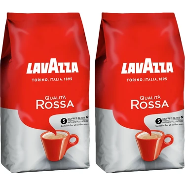 Lavazza Qualità Rossa 1 Kg Çekirdek Kahve İtalya Menşeli Zengin Lezzet ve