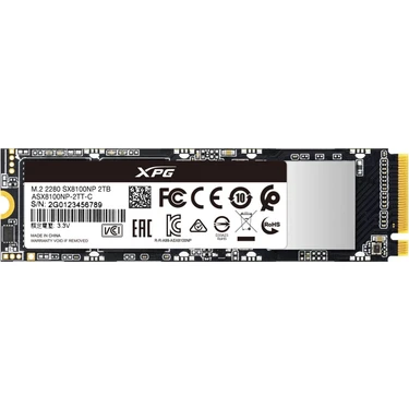 Adata Xpg SX8100 2TB 3500MB-3000MB M.2 PCIe SSD Fiyatı