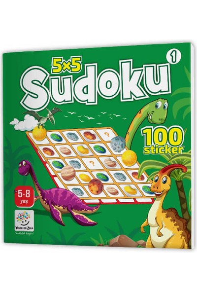 Yükselen Zeka Yayınları 5-8 Yaş Sticker’lı Sudoku Serisi