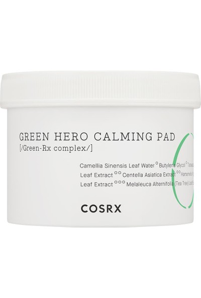 Cosrx One Step Green Hero Calming Pad - Yeşil Çay & Pha Peeling Pedi