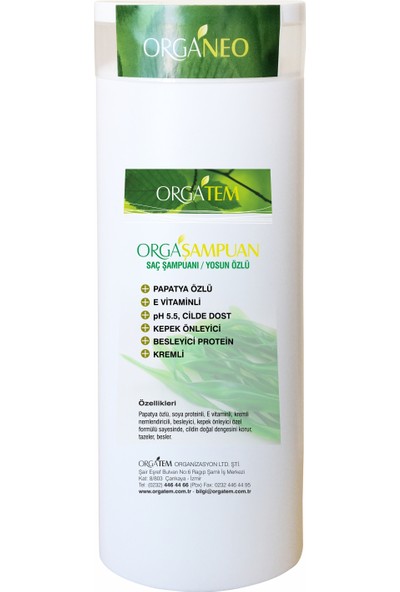 Orgatem Saç Şampuanı (Yosun Özlü) 400 gr