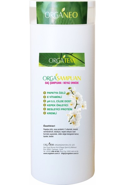 Orgatem Saç Şampuanı (Beyaz Orkide) 400 gr