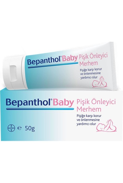 Bepanthol Baby Pişik Önleyici Merhem 50gr l Parapen, SLS, Parfüm, Koruyucu İçermez 8699546370429