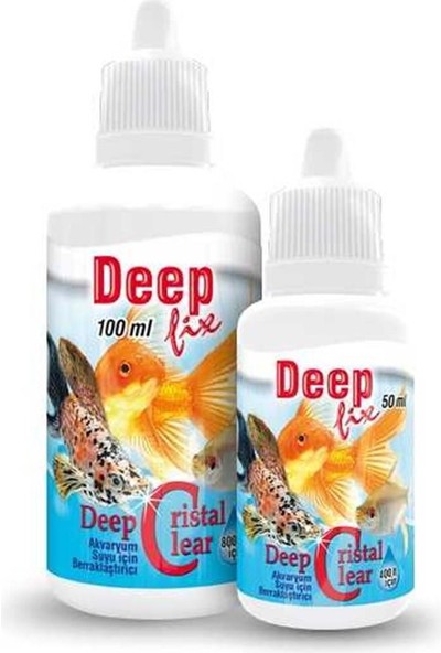 Deep Cristal Clear Akvaryum Su Berraklaştırıcı 50 ml