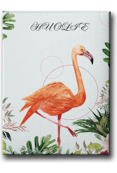 Desenlio Flamingo Watercolor Tablo MİND493