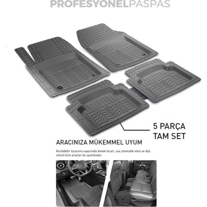 Audi A6 Avant Station Wagon 2000 3D Havuzlu Pro Siyah Paspas modelleri