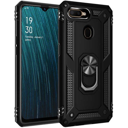 Oppo A5S Kılıf Yüzüklü Zırh Tank Vega
