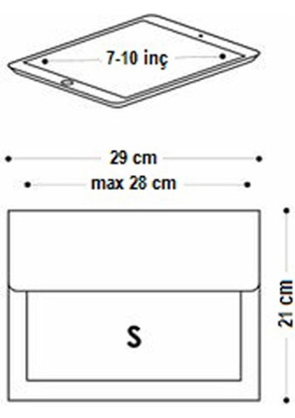 Ju Yaratıcı Tasarım Keçe 7-10 inç Keçe Tablet Kılıfı Apple Samsung Hometech Asus Casper Lenovo Tüm Markalara Uyumlu