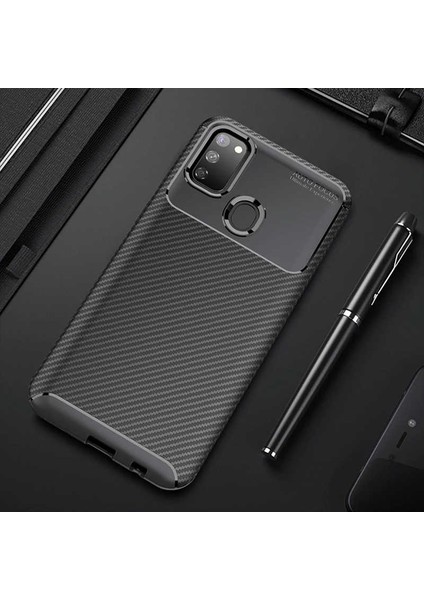 Samsung Galaxy M30S Kılıf Karbon Silikon Case