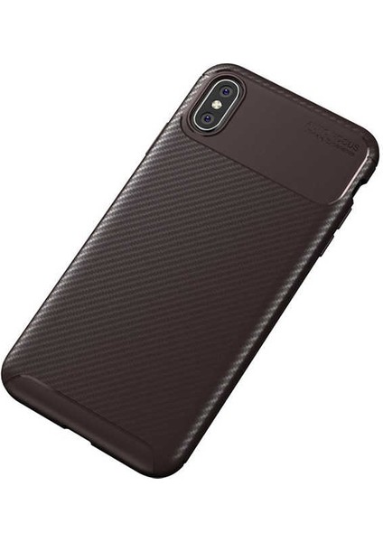 Apple iPhone Xs 5.8 Kılıf Karbon Silikon Case