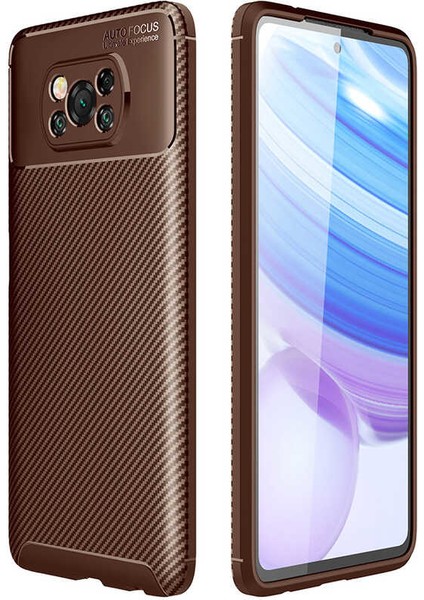 Xiaomi Poco X3 Kılıf Karbon Silikon Case