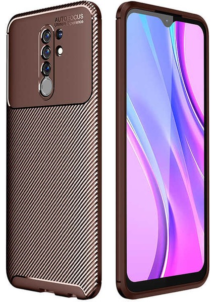 Xiaomi Redmi 9 Kılıf Karbon Silikon Case