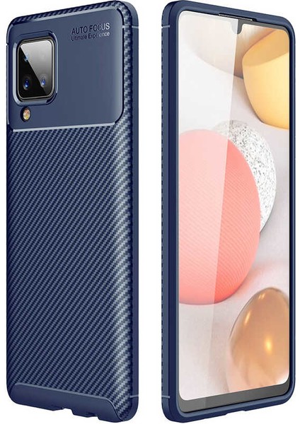 Samsung Galaxy A12 Kılıf Karbon Silikon Case