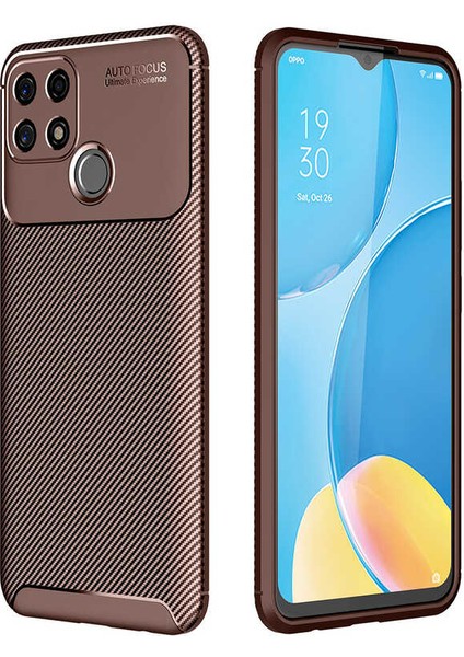 Oppo A15 Kılıf Karbon Silikon Case