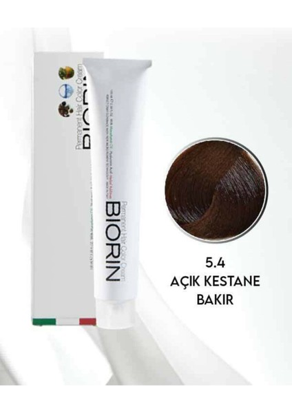 Permanent Hair Color Cream 100 ml No: 5.4 Açık Kestane Bakır