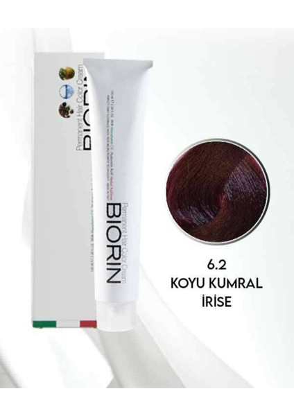 Permanent Hair Color Cream 100 ml No: 6.2 Koyu Kumral Irise