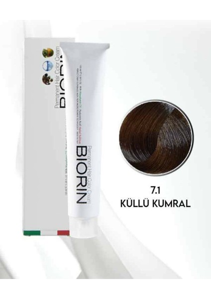 Permanent Hair Color Cream 100 ml No: 7.1 Küllü Kumral