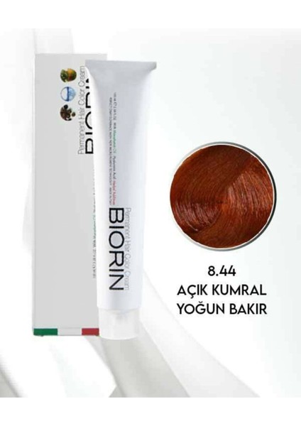 Permanent Hair Color Cream 100 ml No: 8.44 Açık Kumral Yoğun Bakır