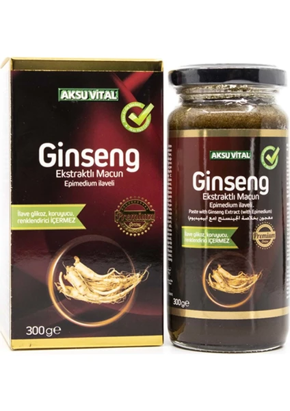 Aksu Vital Ginseng Ekstratlı  Macun 300 gr