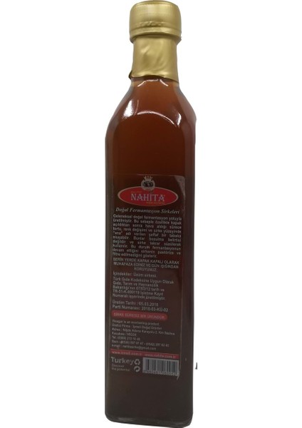 Üzüm Sirkesi Katkısız 500 ml fiyatları