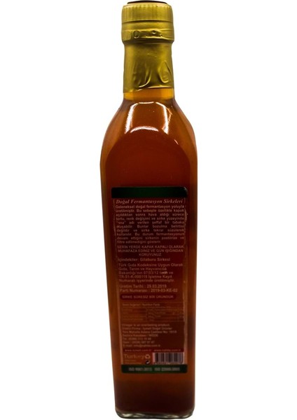Gilaburu Sirkesi Katkısız 500 ml fiyatları