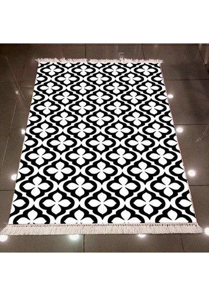 Antibakteriyel Yıkanabilir Kaymaz Dot Taban Dijital Baskı Salon Halısı MRC342