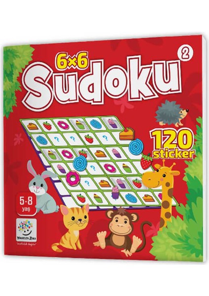 Yükselen Zeka Yayınları 5-8 Yaş Sticker’lı Sudoku Serisi