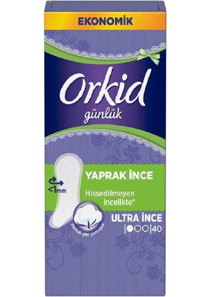 Günlük Yaprak Ince Ultra Ince 40 Adet