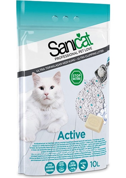 Active Marsilya Sabunu Kokulu Kedi Kumu 10 Lt