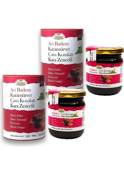 Acı Badem Karamürver Çam Kozalağı Bal Bitki Kar 2 x 240 gr