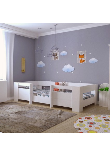 Bebek Odası Yatağı Montessori Mdf Karyola MM5