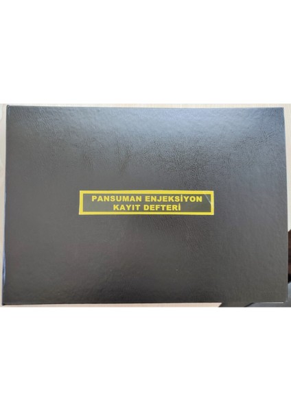 World Pansuman Enjeksiyon Kayıt Defteri 200 Yaprak 400 Sayfa