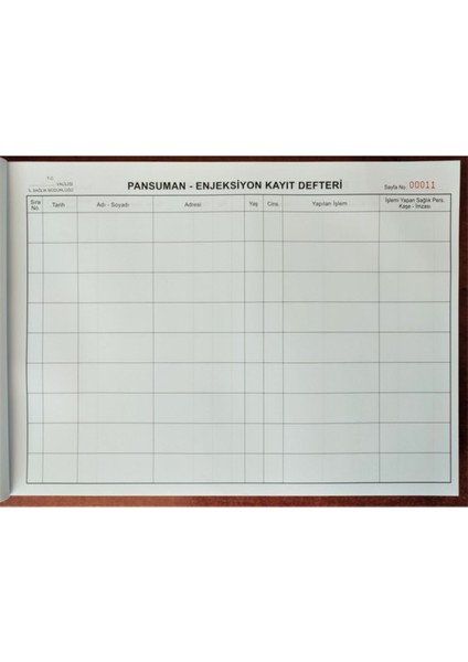 World Pansuman Enjeksiyon Kayıt Defteri 200 Yaprak 400 Sayfa fiyatları