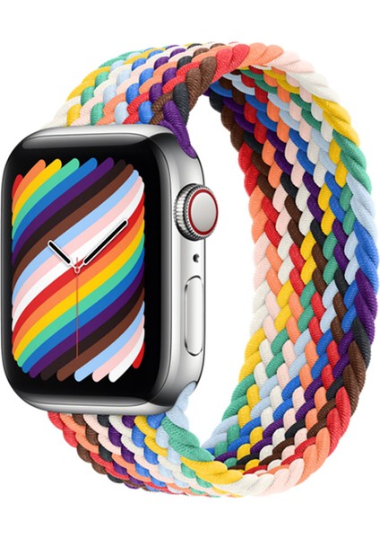 Apple Watch Uyumlu 6 44MM Kordon Solo Loop Renkli Xsmall Krd 32