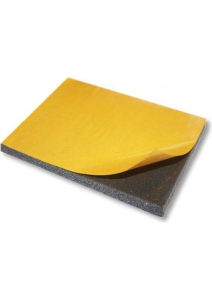 5S Köpüğü Siyah Plaka 1 Tarafı Yapışkanlı 2cm (6 Adet)