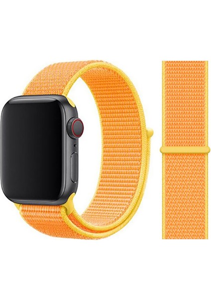 Apple Watch Uyumlu 42MM Strap--03 Hasır Kordon