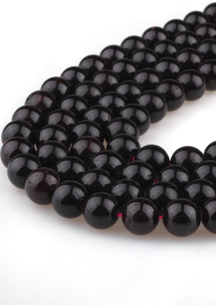 10 mm Lal Garnet ( Granat ) Taşı Dizi - DZ4205