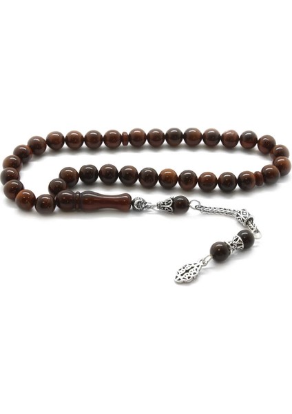 925 Ayar Gümüş Püsküllü Küre Kesim Exclusive Renk Kuka Tesbih