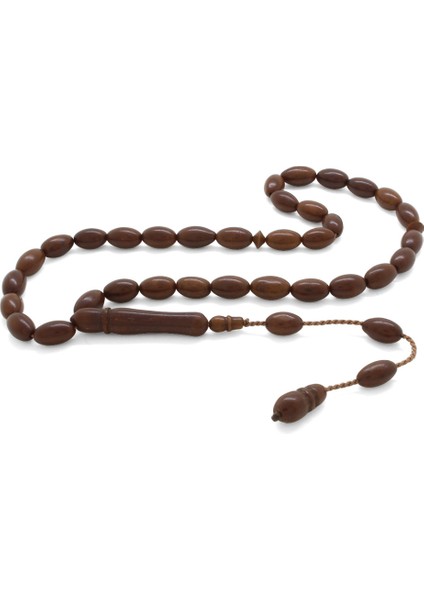 Sistemli Koyu Renk Arpa Kesim Fırınlanmış Kuka Tesbih