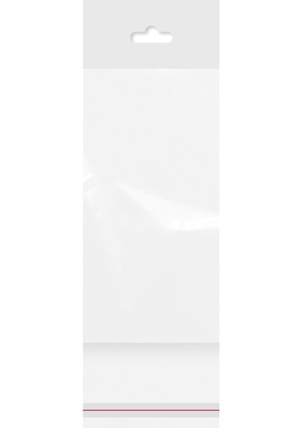 Askılı (Meksika Şapka) Bantlı Şeffaf Opp Torba 8 x 16 9 cm - 500'LÜ