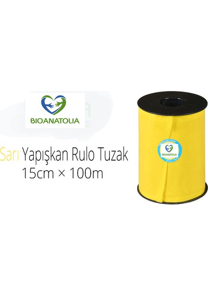 Bioanatolia Karasineksavar, 15CM x 100 Metre Sarı Rulo Tuzak